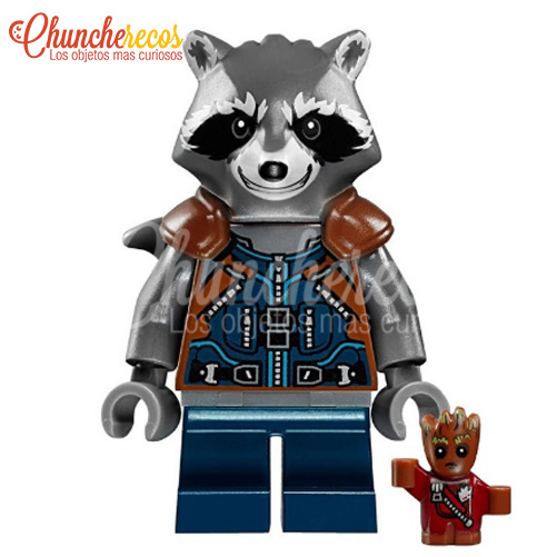 Minifigura de Rocket - Guardianes de la Galaxia | Chuncherecos