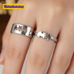 Set de Anillos de Pareja con Temática de Batman - Imagen 2