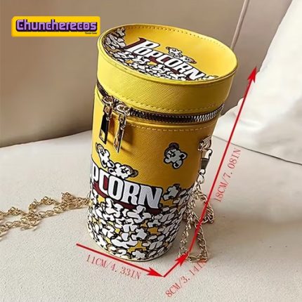 Bolso con Diseño de Cubo de Palomitas de Maíz en Costa Rica, Chuncherecos