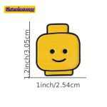 Pin Metálico – Cabeza de minifigura genénira armable - Imagen 3