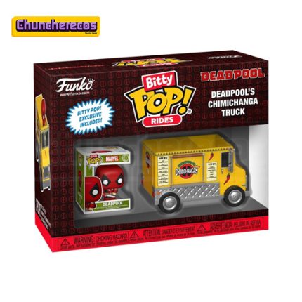 Funko-Bitty-POP!-Deadpool-con-camion-Chimichanga-Marvel-minifiguras-estilo-lego-chuncherecos-costa-rica