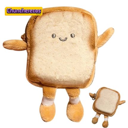 Monedero de peluche con diseño de pan de caja (tostada) en Costa Rica, Chuncherecos