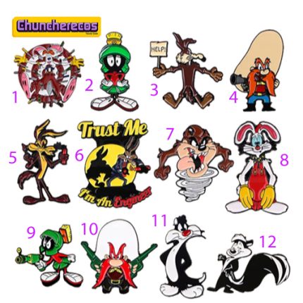 Looney-Tunes-pines-broches-costa-rica-chuncherecos-costa-rica