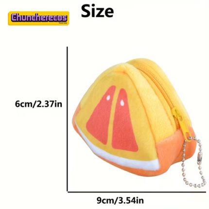 Monedero con Diseño de Rebanada de Naranja
