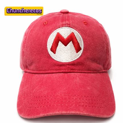Gorra estilo Mario Bros con logo “M” en Costa Rica, Chuncherecos 