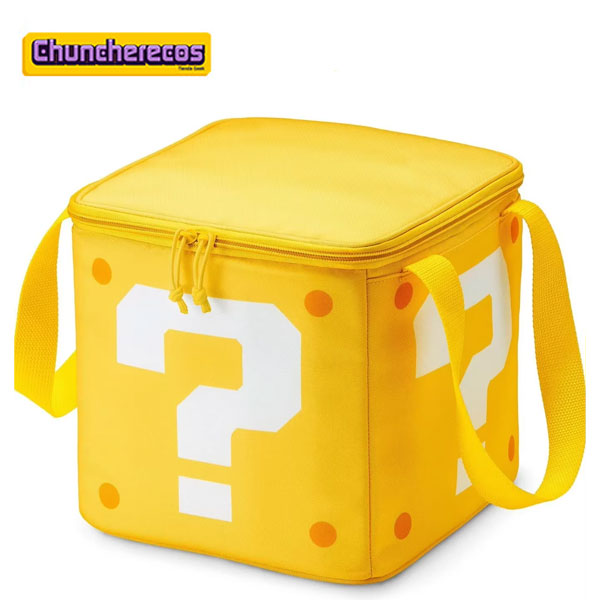 Lonchera-Mario-Costa-Rica-Chuncherecos Bolso / lonchera térmica estilo Bloque “?” de Super Mario en Costa Rica, Chuncherecos