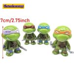 set de 4 figuras coleccionables estilo chibi de las Tortugas Ninja - Imagen 3
