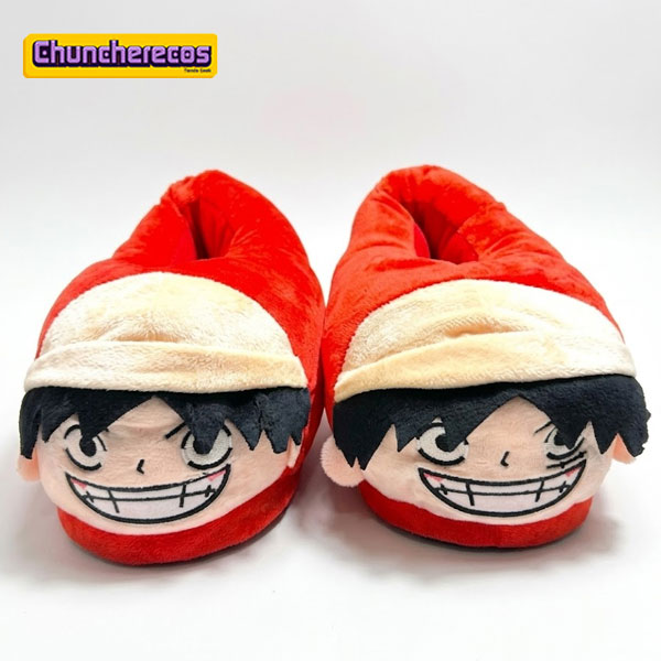 Pantuflas-Luffy-Costa-Rica,-Chuncherecos Pantuflas de Monkey D. Luffy (One Piece) en Costa Rica, Chuncherecos