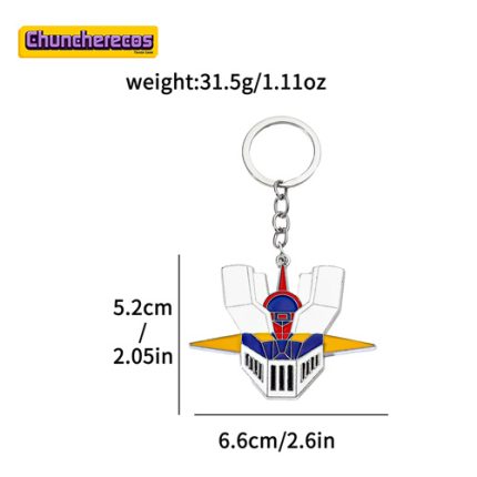 Llavero metálico con diseño de Mazinger Z en Costa Rica, Chuncherecos 
