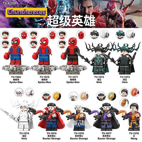 minifiguras-estilo-lego-chuncherecos-costa-rica-marvel-spiderman-hela-dr-strange