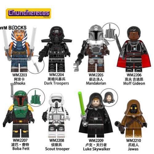 star-wars-ahsoka-boba-fett-jawas-luke-minifiguras-estilo-lego-chuncherecos-costa-rica